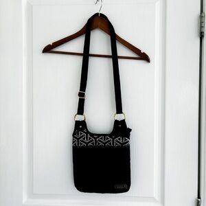 Cinda B Quilted Crossbody Bag Jet Set Black 9.5 x 9.5
